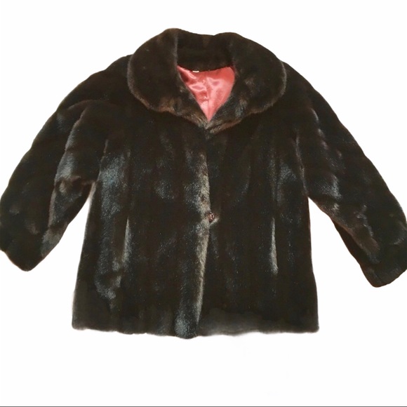 Grandella II Faux Mink Fur Jacket Size 10 - Picture 3 of 11